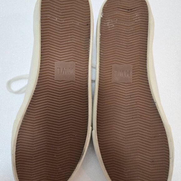MWL Madewell Sidewalk Low-Top Sneakers Leather and Calf Hair Lace-up Size 9 - Picture 7 of 10